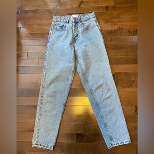 Zara Light Blue Straight Leg Jeans